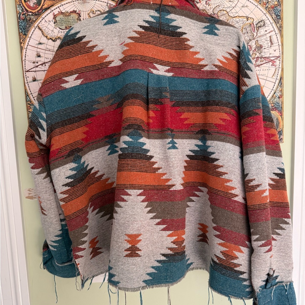 Aztec Print Blanket Coat‎ - Picture 7 of 9